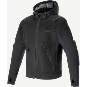 Alpinestars Moflow Air Tech Hoodie, stoffen jas, zwart/zwart, 3XL