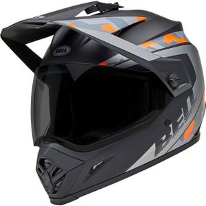 Bell MX-9 Adventure MIPS Mesa, avonturenhelm, Mat Zwart/Grijs/Oranje, XL