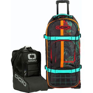 Ogio RIG 9800 Pro, uitrustingstas, Zwart/Oranje/Turquoise, 125 L