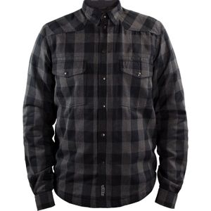 John Doe Motoshirt, shirt/textiel jasje, grijs/zwart, 4XL