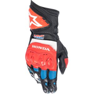 Alpinestars GP Pro R3 Honda, handschoenen, Zwart/Lichtrood/Blauw, L