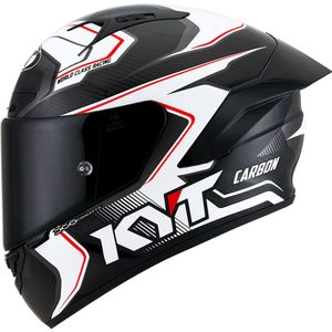 KYT NZ-Race Competition Carbon, integraalhelm, Wit/Zwart, M