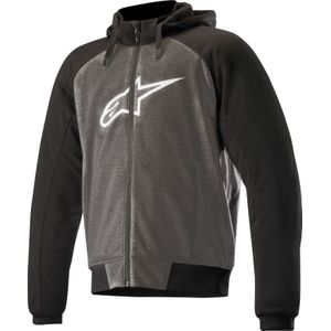 Alpinestars Chrome Sport, zip hoodie, donkergrijs/zwart/witte, L