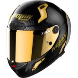 Nolan X-804 RS Ultra Carbon Golden Edition, integraalhelm, Zwart/Donkergrijs Goud-Gespiegeld, L