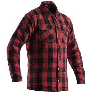 RST X Lumberjack, jasje/shirt van textiel, rood/zwart, S