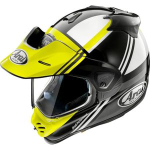 Arai Tour-X5 COSMIC, Enduro helm, Zwart/Wit/Neon Geel, M