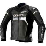 Alpinestars GP Force, leren jasje, Zwart/Wit, 56