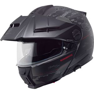 Schuberth E2 Atlas, opklapbare helm, Mat Zwart/Donkergrijs, XXL (62/63)