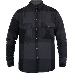John Doe Motoshirt Big Block, overhemd/jasje van textiel, grijs/zwart, 5XL