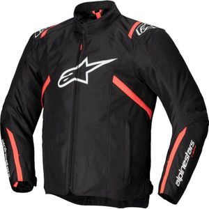 Alpinestars T-SPS V2, waterdicht textieljack, Zwart/Wit/Neon-Rood, S