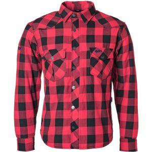 GMS-Moto Jaguar, shirt/textiel jasje, zwart/rood, 6XL