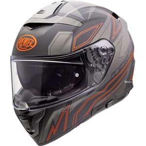 Premier Devil EL, integral helmet, matzwart/grijs/rood, S