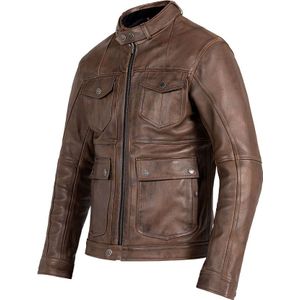 John Doe Drifter, leren jas, bruin, XL