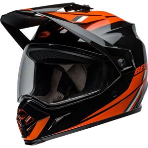 Bell MX-9 Adventure MIPS Alpine, enduro helm, zwart/oranje, XL