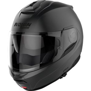 Nolan N100-6 Classic N-Com, opklapbare helm, Mat-Donkergrijs, L
