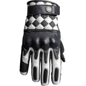 John Doe Tracker Race Flag, handschoenen, Zwart/Wit, XXL
