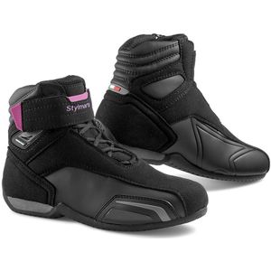 Stylmartin Vector, schoenen waterdicht, zwart/pink, 36 EU
