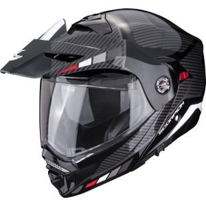 Scorpion ADX-2 Camino, opklapbare helm, zwart/grijs/rood, XL