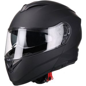Vito Furio Solid, opklapbare helm, mat zwart, XXL