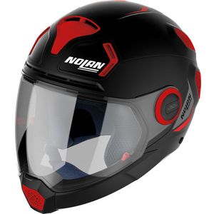 Nolan N30-4 VP Inception, modulaire helm, Mat Rood/Zwart, XL