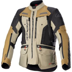 Alpinestars Bogotá Pro, textieljas Drystar, Zwart/Beige/Lichtbruin, M