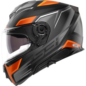 Schuberth S3 Storm, integraalhelm, Mat Zwart/Oranje/Grijs, XL (60/61)