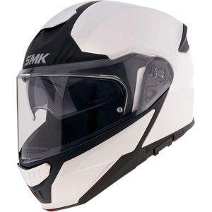 SMK Gullwing, opklapbare helm, Wit/Zwart, XL