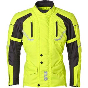 GMS-Moto Taylor, waterdicht textieljack, Neon-Geel/Zwart, S