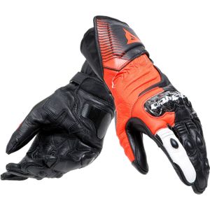Dainese Carbon 4, handschoenen lang, Zwart/Neon-Rood/Wit, XL