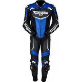 Furygan Overtake, lederen pak 1st. geperforeerd, Zwart/Blauw/Wit, 52