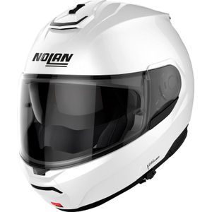 Nolan N100-6 Classic N-Com, opklapbare helm, Wit, M