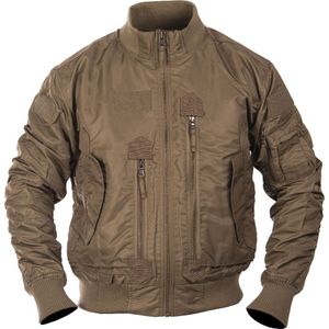 Mil-Tec US Tactical Aviator, stoffen jas, Lichtbruin (Coyote), 3XL