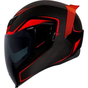 Icon Airflite Crosslink, integraalhelm, rood/zwart, L