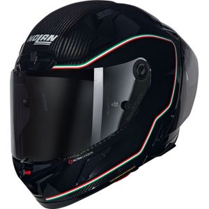 Nolan X-804 RS Ultra Carbon Asso Di Picche 341, integraalhelm, Zwart/Rood/Wit/Groen, L
