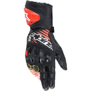 Alpinestars GP Tech V2, handschoenen, Zwart/Wit/Neon-Rood, L