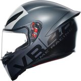 AGV K1 S Limit 46, integraalhelm, Mat Grijs/Wit/Zwart, M