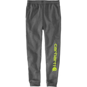 Carhartt Tapered Graphic, joggingbroek, Donkergrijs/Neon-Geel, XL