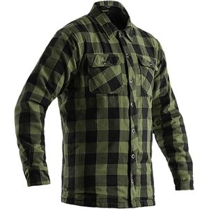 RST X Lumberjack, jasje/shirt van textiel, groen/zwart, M