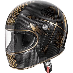 Premier Trophy NX Carbon Chromed, integraalhelm, zwart/goud, S