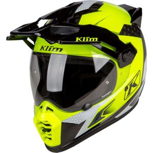 Klim Krios Pro Charger, enduro helm, Neon-Geel/Zwart/Grijs, L