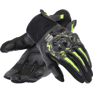 Dainese Mig 3, handschoenen, Zwart/Grijs/Neon-Geel, L