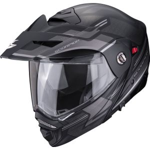 Scorpion ADX-2 Carrera, opklapbare helm, Mat Zwart/Grijs, S