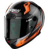 Nolan X-804 RS Ultra Carbon Hot Lap, integraalhelm, zwart/grijs/oranje, S