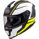 Premier Hyper DE, integraalhelm, matzwart/witte/neon geel, XL