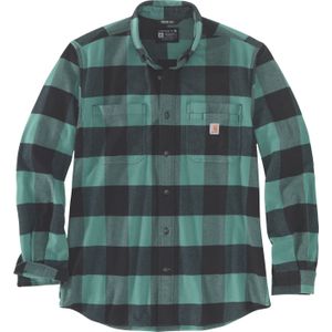 Carhartt Flannel-Plaid, shirt, Donkergroen/Donkergrijs (L04), S