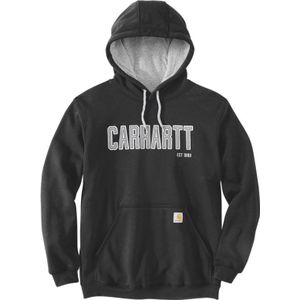 Carhartt Felt Logo, capuchon, Zwart (Blk), L