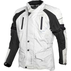 GMS-Moto Taylor, textieljas waterdicht, beige/zwart, XXL