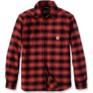 Carhartt Rugged Flex Flannel, shirt, rood/zwart, S