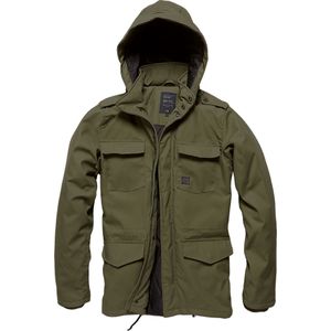 Vintage Industries Darren Parka, textieljas waterdicht, olijf, M