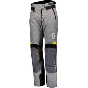 Scott Dualraid Dryo, textiel broek waterdicht vrouwen, grijs/geel, 46